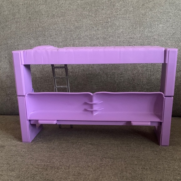 Barbie Dream Dollhouse 2018 Purple Convertible 2-in-1 Bed Couch Furniture 13”L - Picture 4 of 9
